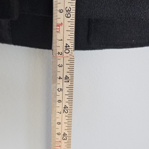 JOE Joseph Abboud 100% Cashmere Dress Coat Men's 42R Black 3 Button Top Coat - Picture 10 of 12